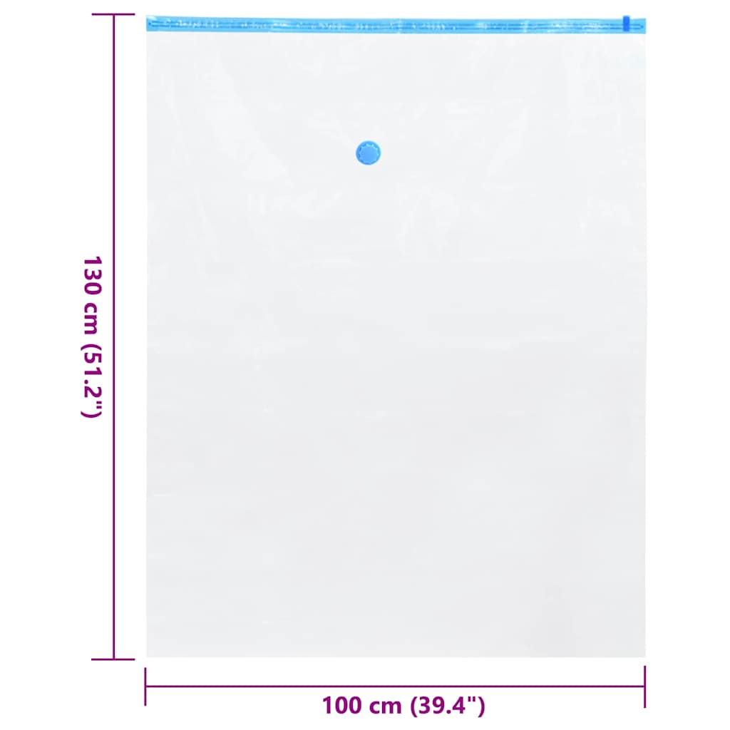 vidaXL Torby do przechowywania z przechowywaniem 50 pcs 130 x 100 cm