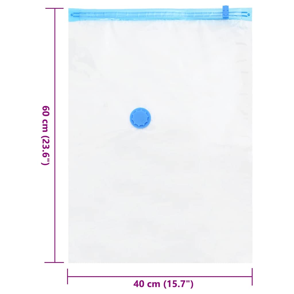 vidaXL Torby do przechowywania Montowane na ścianie 5 pcs 60 x 40 cm