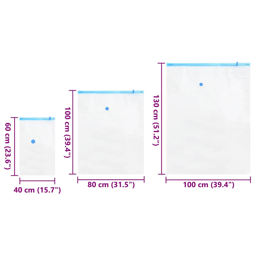 vidaXL Torby do przechowywania z przechowywaniem 10 pcs 130 x 100 cm