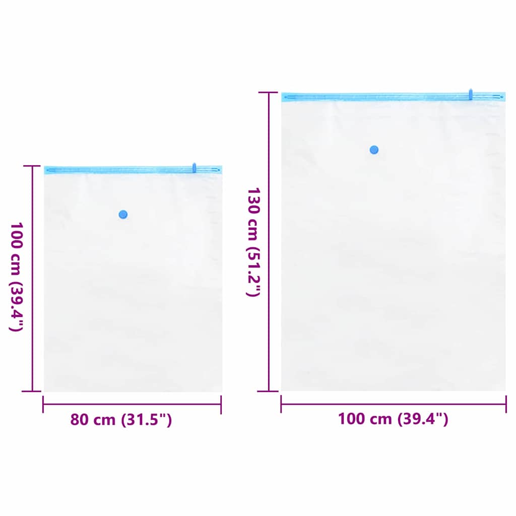 vidaXL Torby do przechowywania Montowane na ścianie 5 pcs 130 x 100 cm