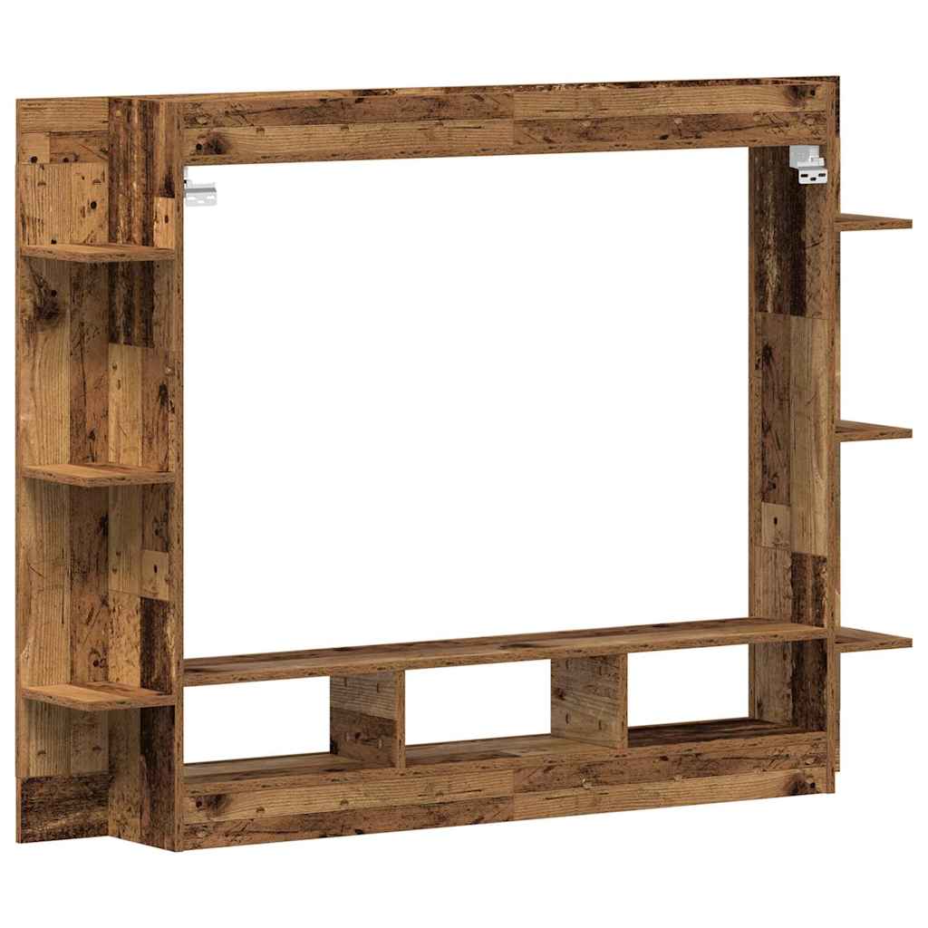 vidaXL Szafka pod telewizor Stare drewno 152 x 22 x 113 cm