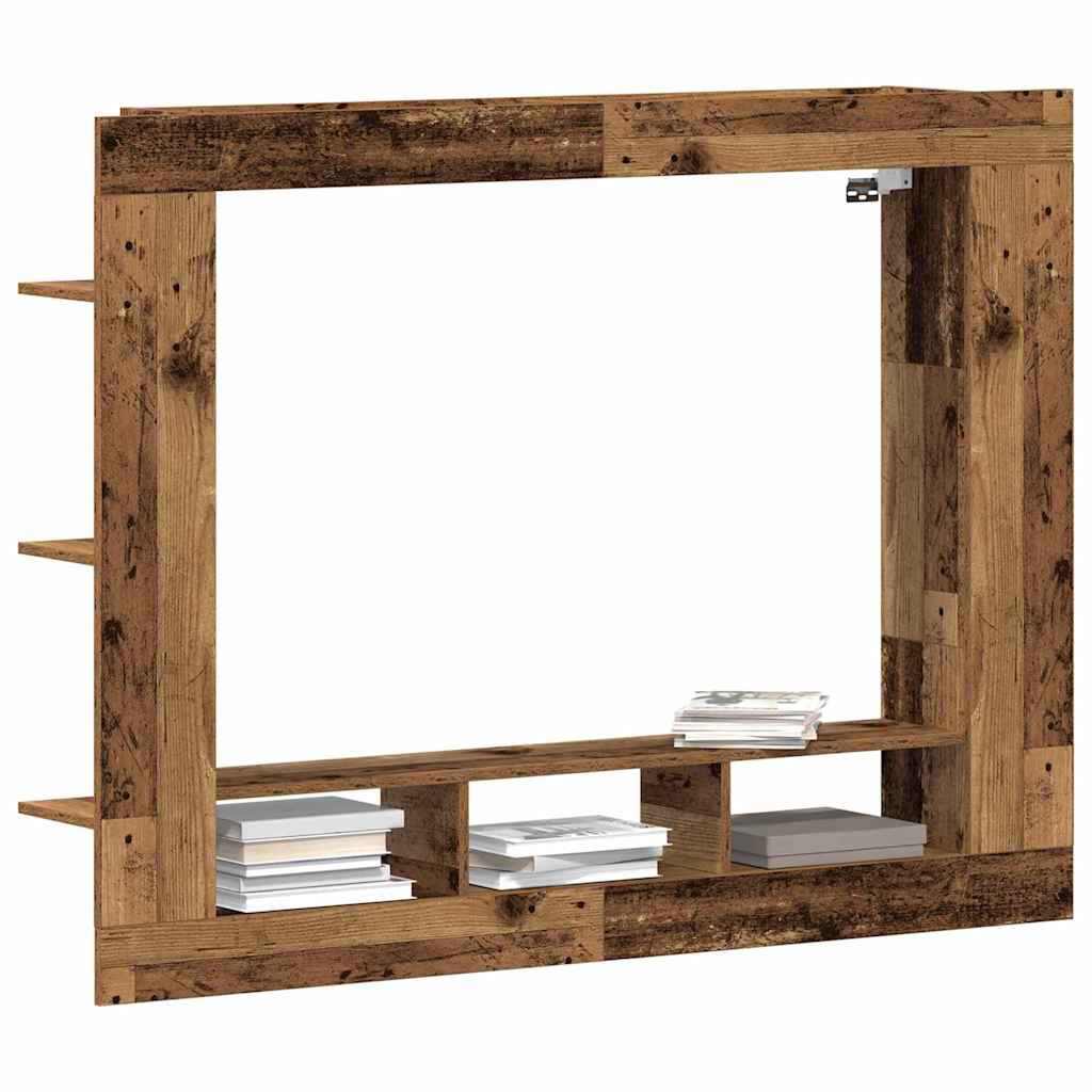 vidaXL Szafka pod telewizor Stare drewno 152 x 22 x 113 cm