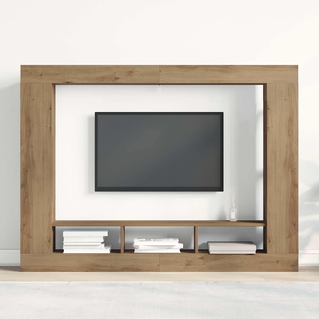 vidaXL Szafka pod telewizor dąb artisan 152 x 22 x 113 cm
