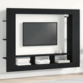 vidaXL Szafka pod telewizor Czarny dąb 152 x 22 x 113 cm