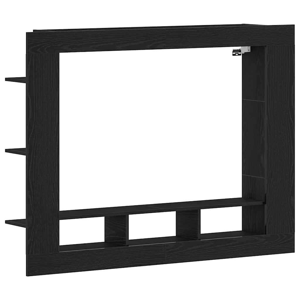 vidaXL Szafka pod telewizor Czarny dąb 152 x 22 x 113 cm