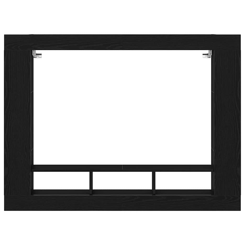 vidaXL Szafka pod telewizor Czarny dąb 152 x 22 x 113 cm