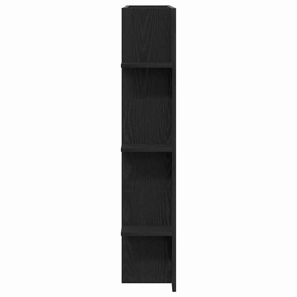 vidaXL Szafka pod telewizor Czarny dąb 152 x 22 x 113 cm