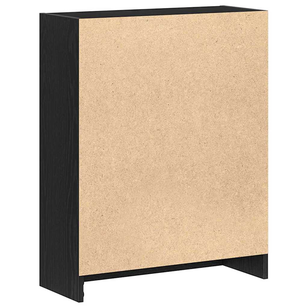 vidaXL Szafka na książki Czarny Dąb 60 x 24 x 76 cm