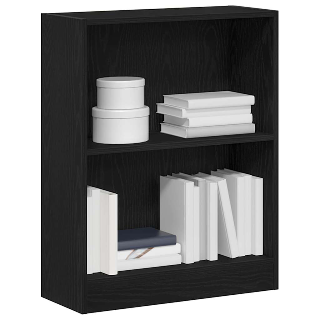vidaXL Szafka na książki Czarny Dąb 60 x 24 x 76 cm
