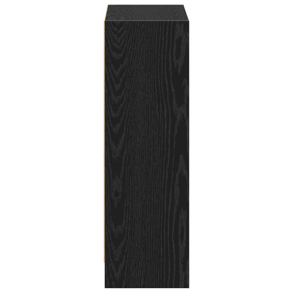vidaXL Szafka na książki Czarny Dąb 60 x 24 x 76 cm
