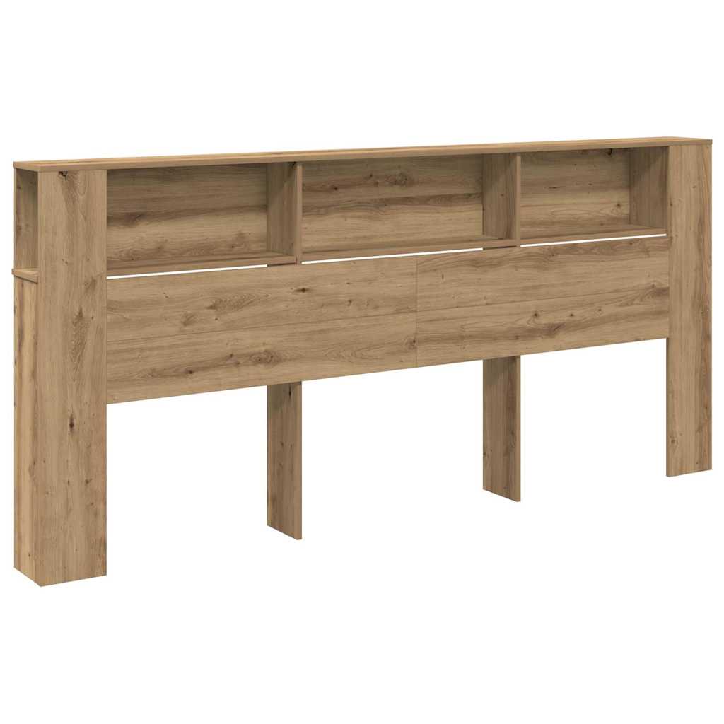 vidaXL Szafka z zagłówkiem Dąb rzemieślniczy 220 x 18,5 x 102,5 cm