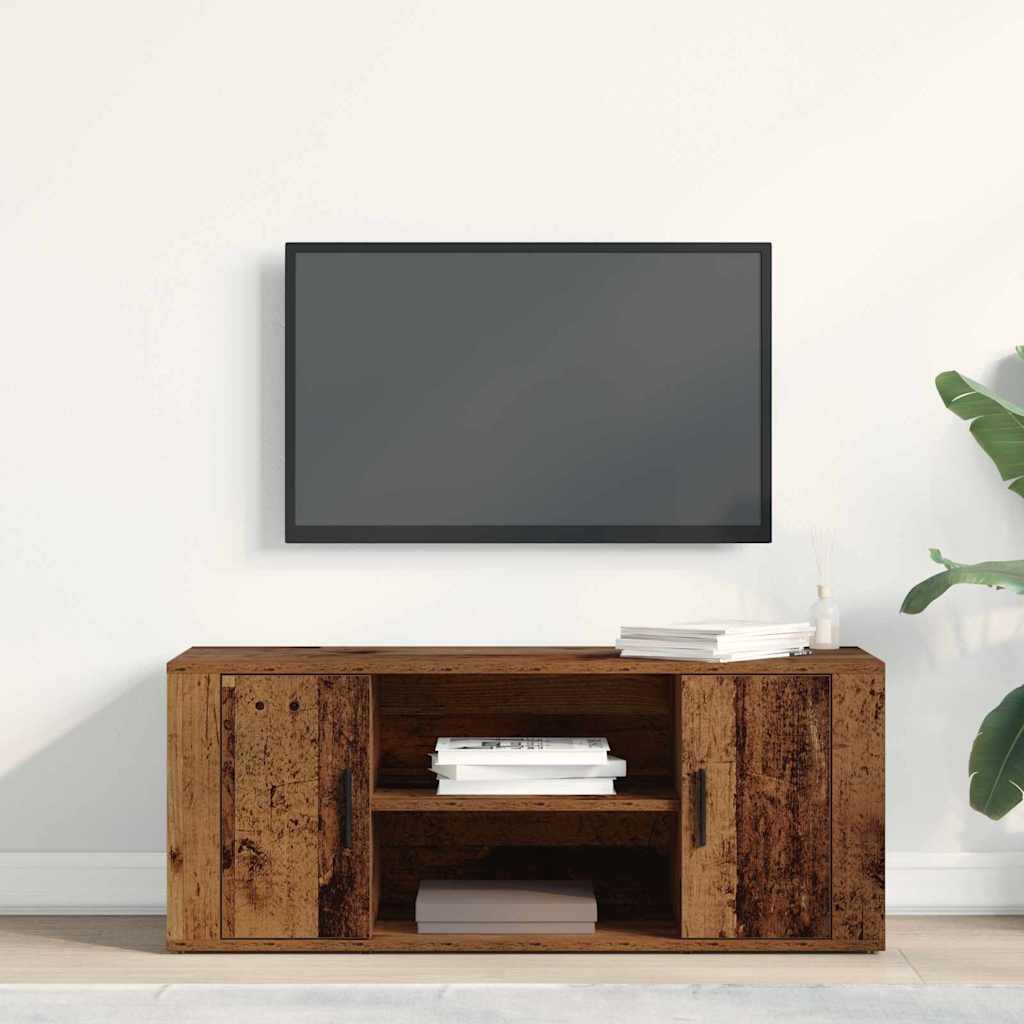 vidaXL Szafka pod telewizor Stare drewno 100 x 35 x 40 cm