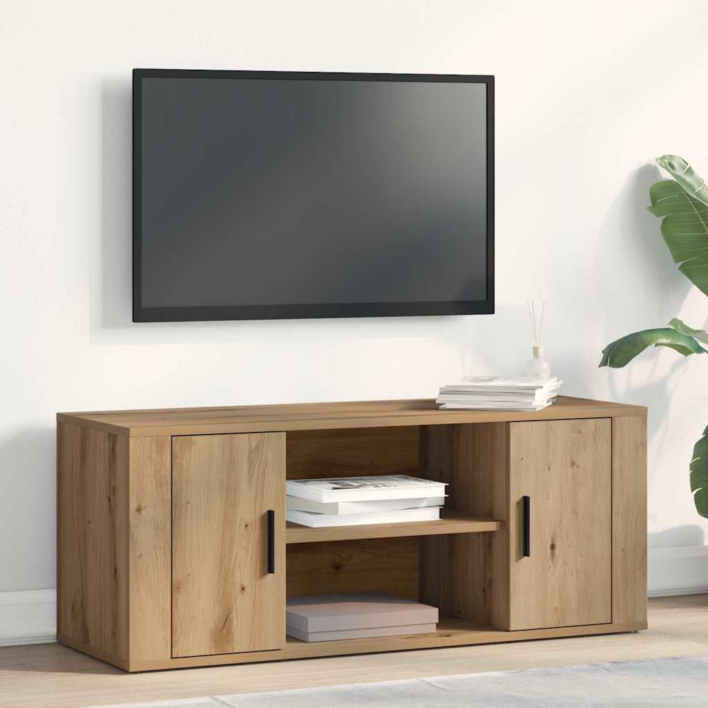 vidaXL Szafka pod telewizor dąb artisan 100 x 35 x 40 cm