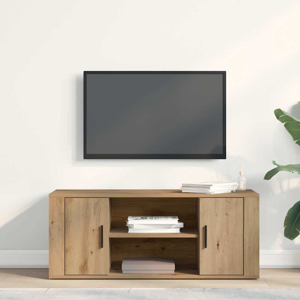 vidaXL Szafka pod telewizor dąb artisan 100 x 35 x 40 cm