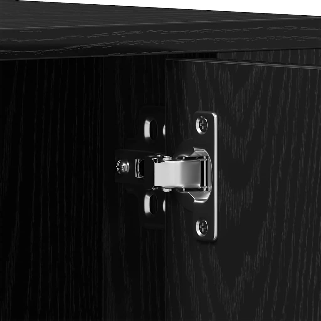 vidaXL Szafka pod telewizor Czarny dąb 100 x 35 x 40 cm