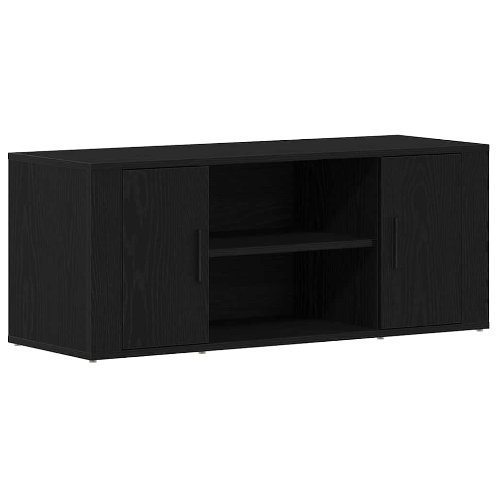 vidaXL Szafka pod telewizor Czarny dąb 100 x 35 x 40 cm