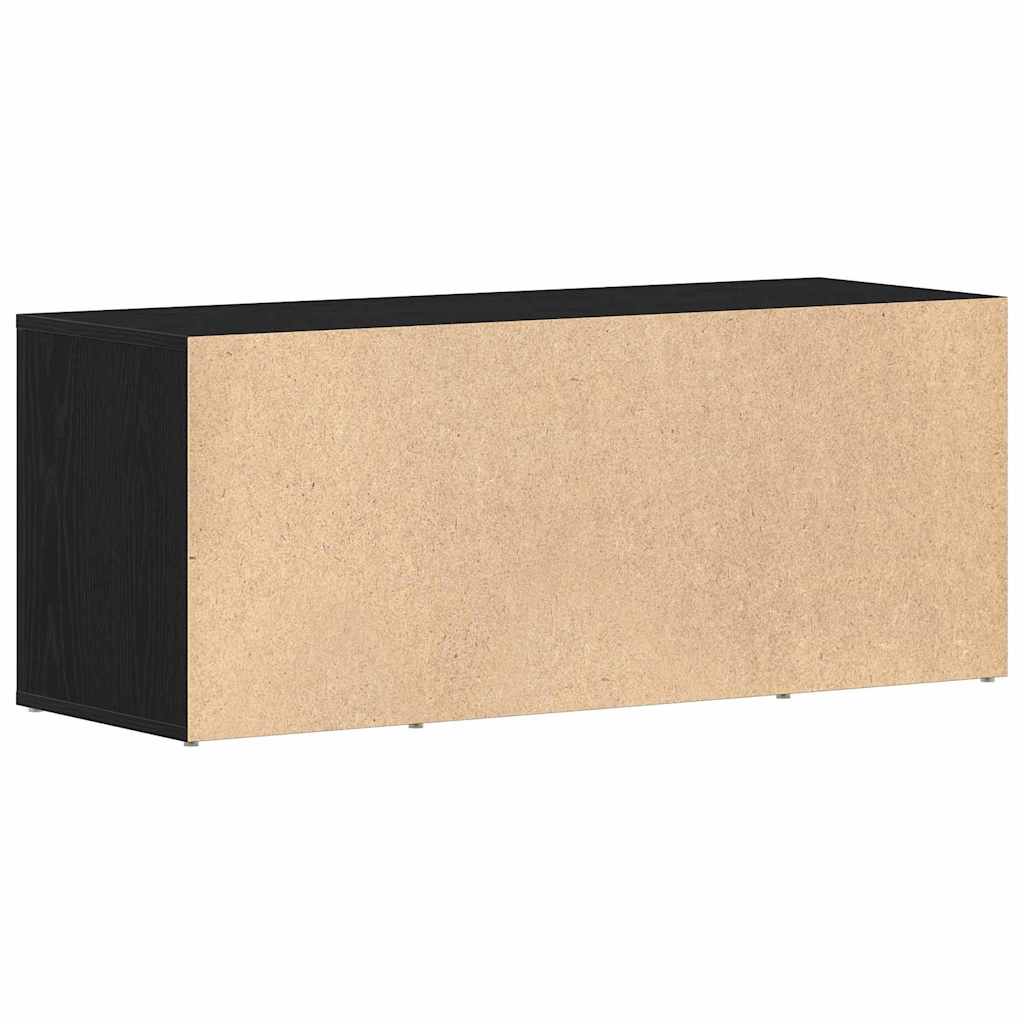 vidaXL Szafka pod telewizor Czarny dąb 100 x 35 x 40 cm