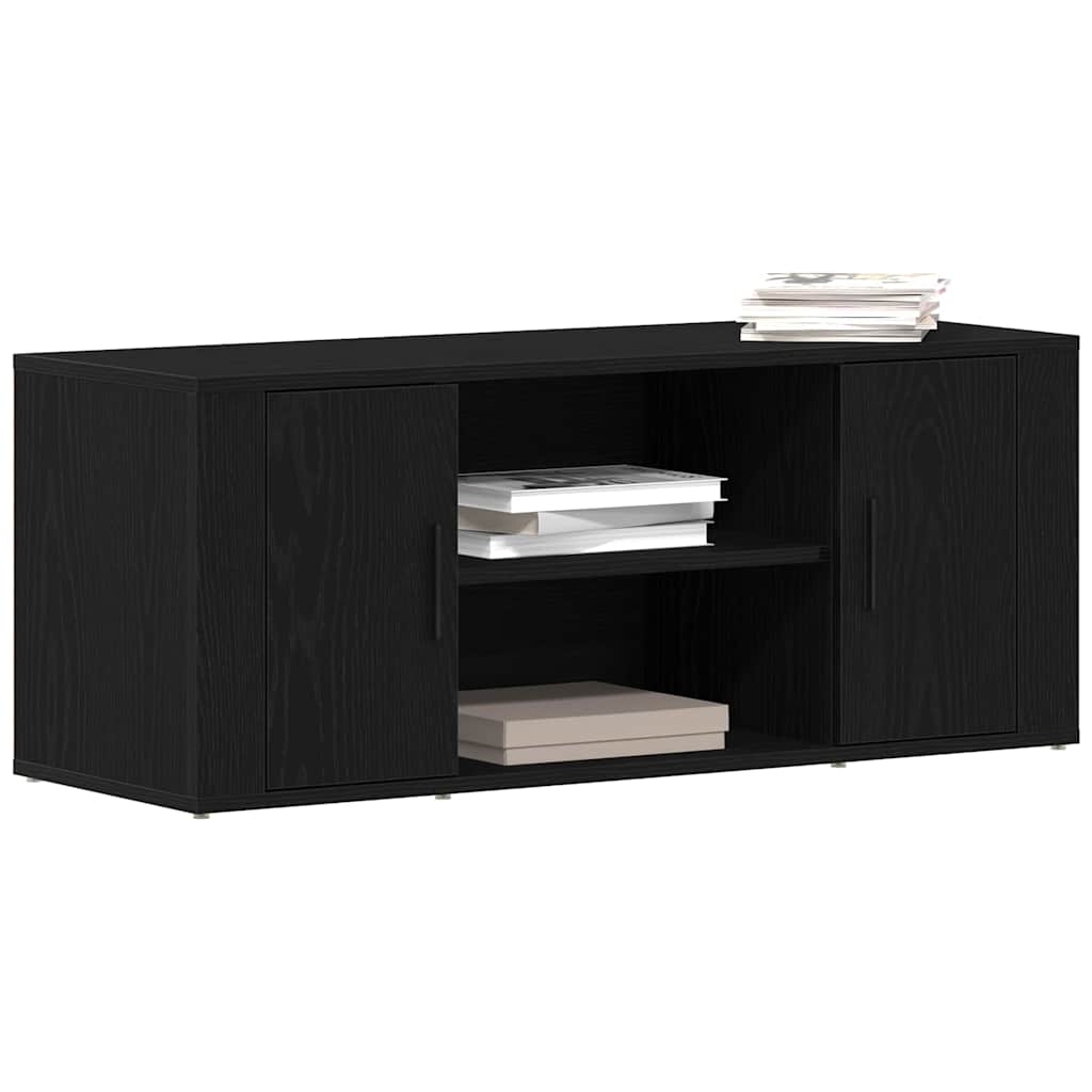 vidaXL Szafka pod telewizor Czarny dąb 100 x 35 x 40 cm