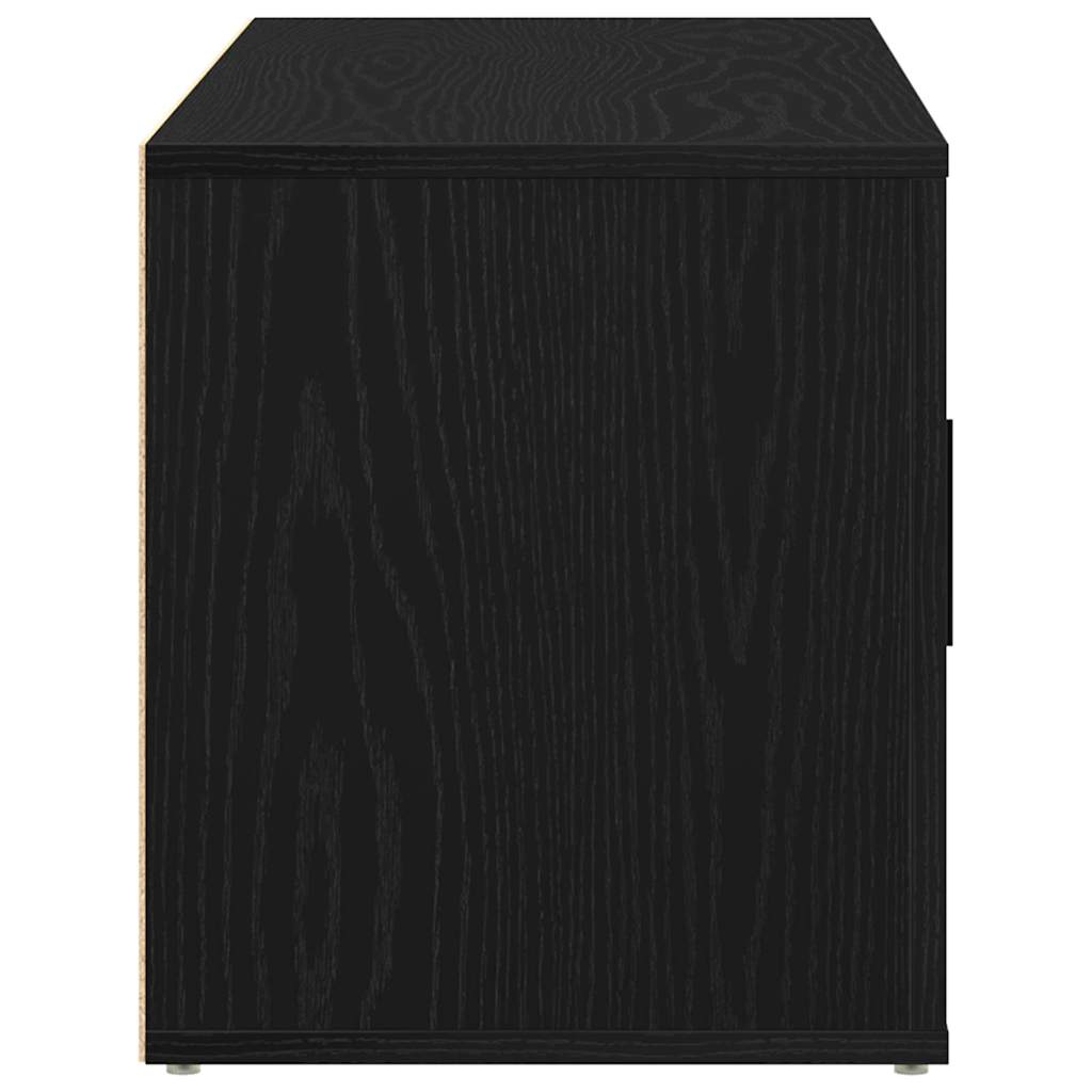 vidaXL Szafka pod telewizor Czarny dąb 100 x 35 x 40 cm