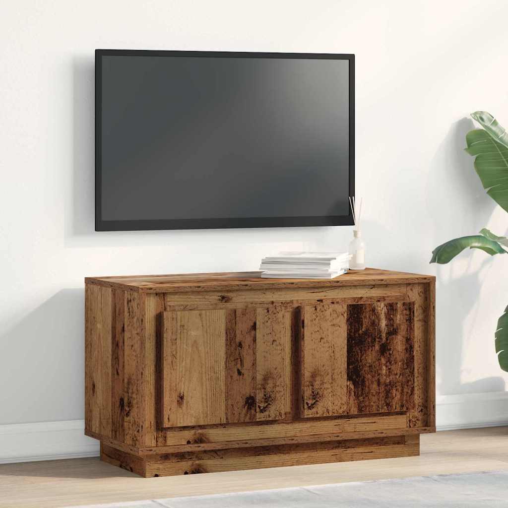 vidaXL Szafka pod telewizor Stare drewno 80 x 35 x 45 cm