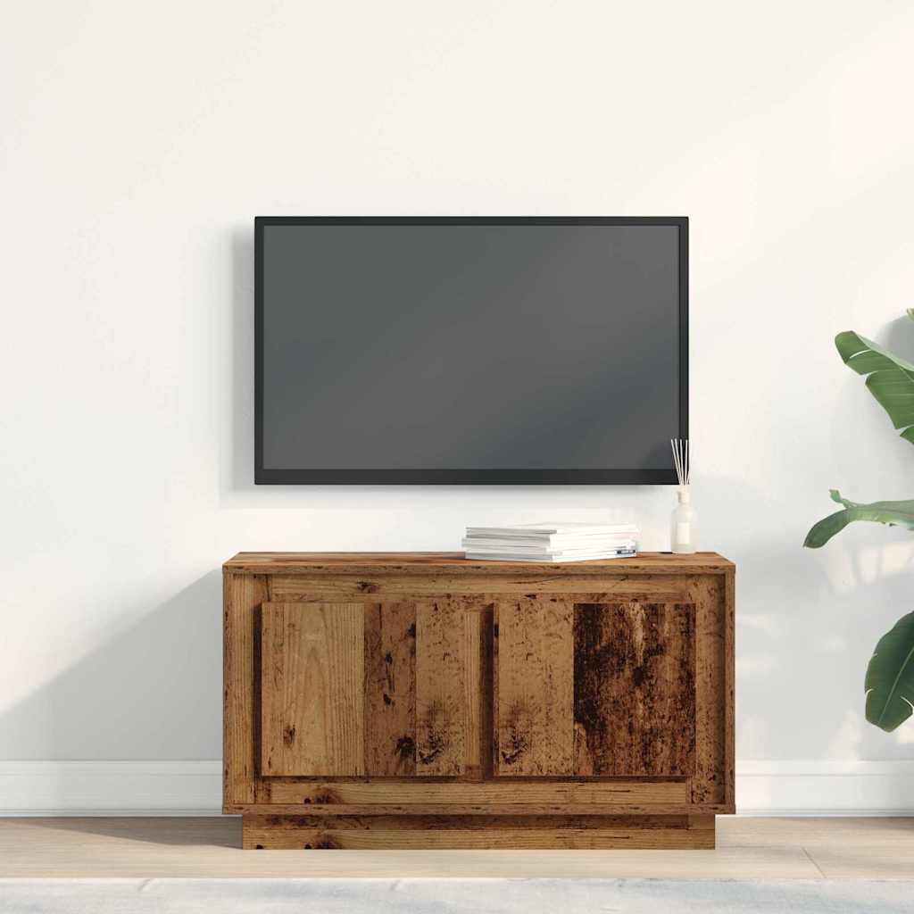 vidaXL Szafka pod telewizor Stare drewno 80 x 35 x 45 cm
