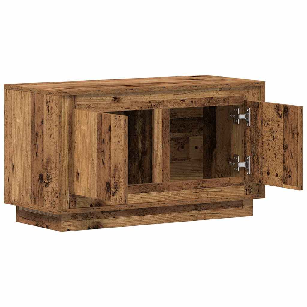 vidaXL Szafka pod telewizor Stare drewno 80 x 35 x 45 cm