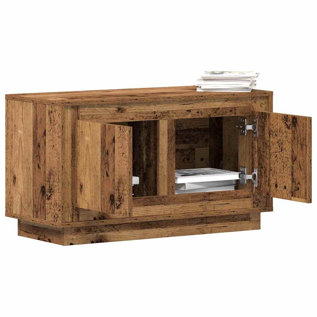 vidaXL Szafka pod telewizor Stare drewno 80 x 35 x 45 cm