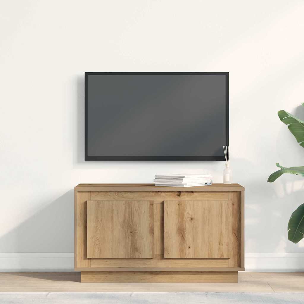 vidaXL Szafka pod telewizor dąb artisan 80 x 35 x 45 cm