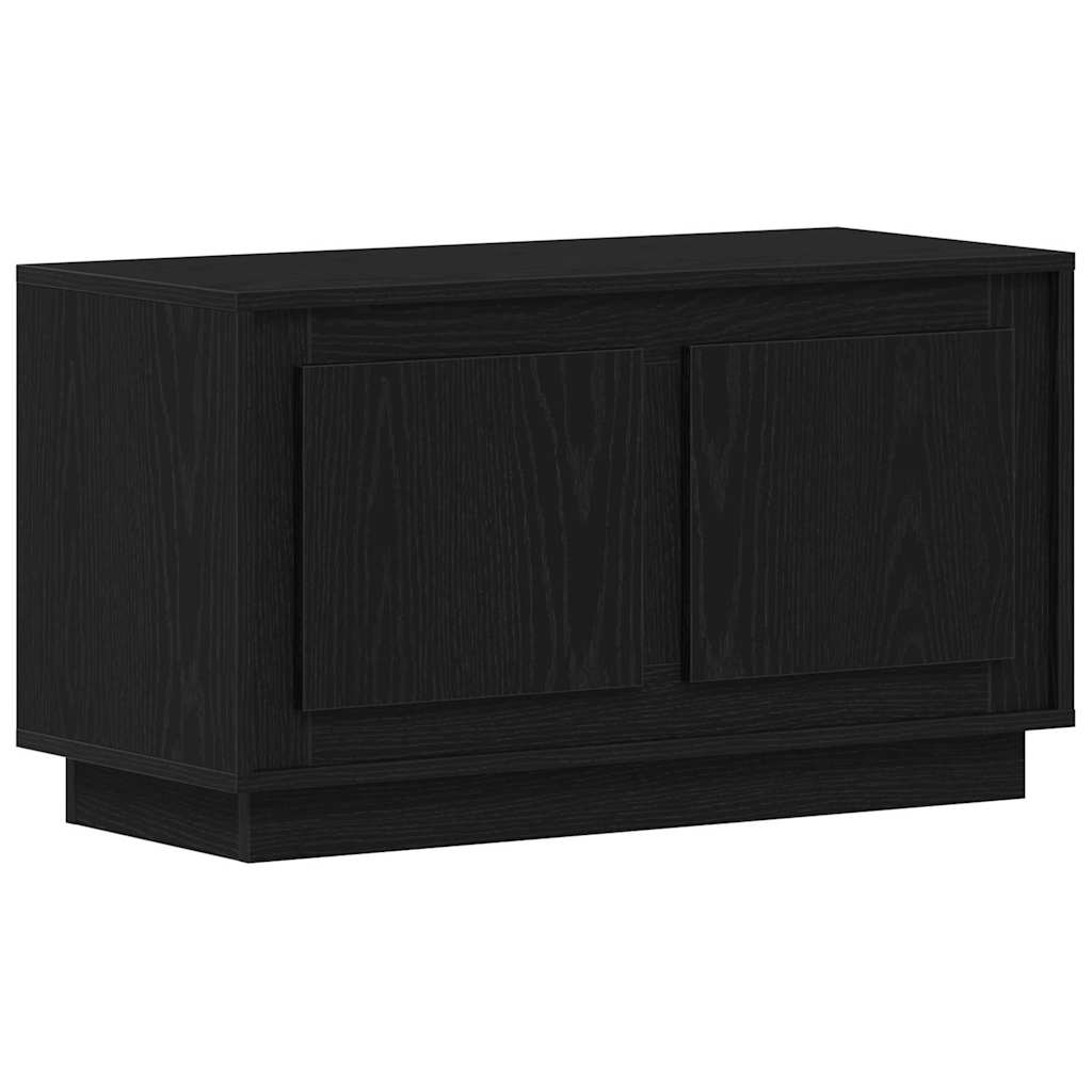 vidaXL Szafka pod telewizor Czarny dąb 80 x 35 x 45 cm