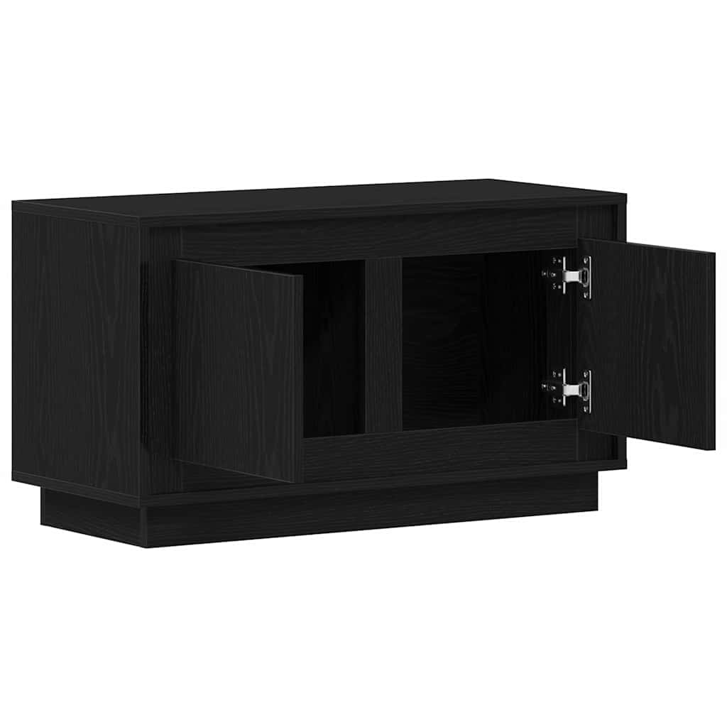 vidaXL Szafka pod telewizor Czarny dąb 80 x 35 x 45 cm
