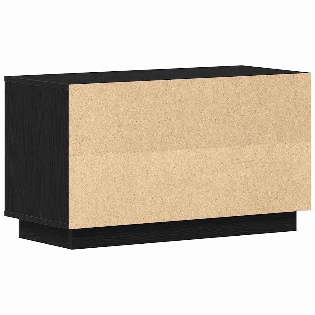vidaXL Szafka pod telewizor Czarny dąb 80 x 35 x 45 cm
