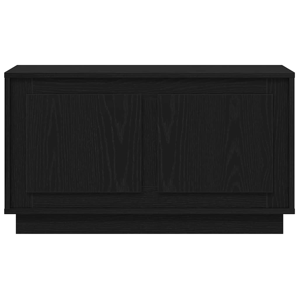 vidaXL Szafka pod telewizor Czarny dąb 80 x 35 x 45 cm