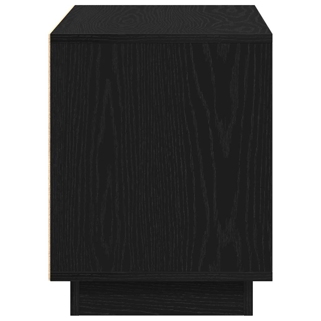 vidaXL Szafka pod telewizor Czarny dąb 80 x 35 x 45 cm
