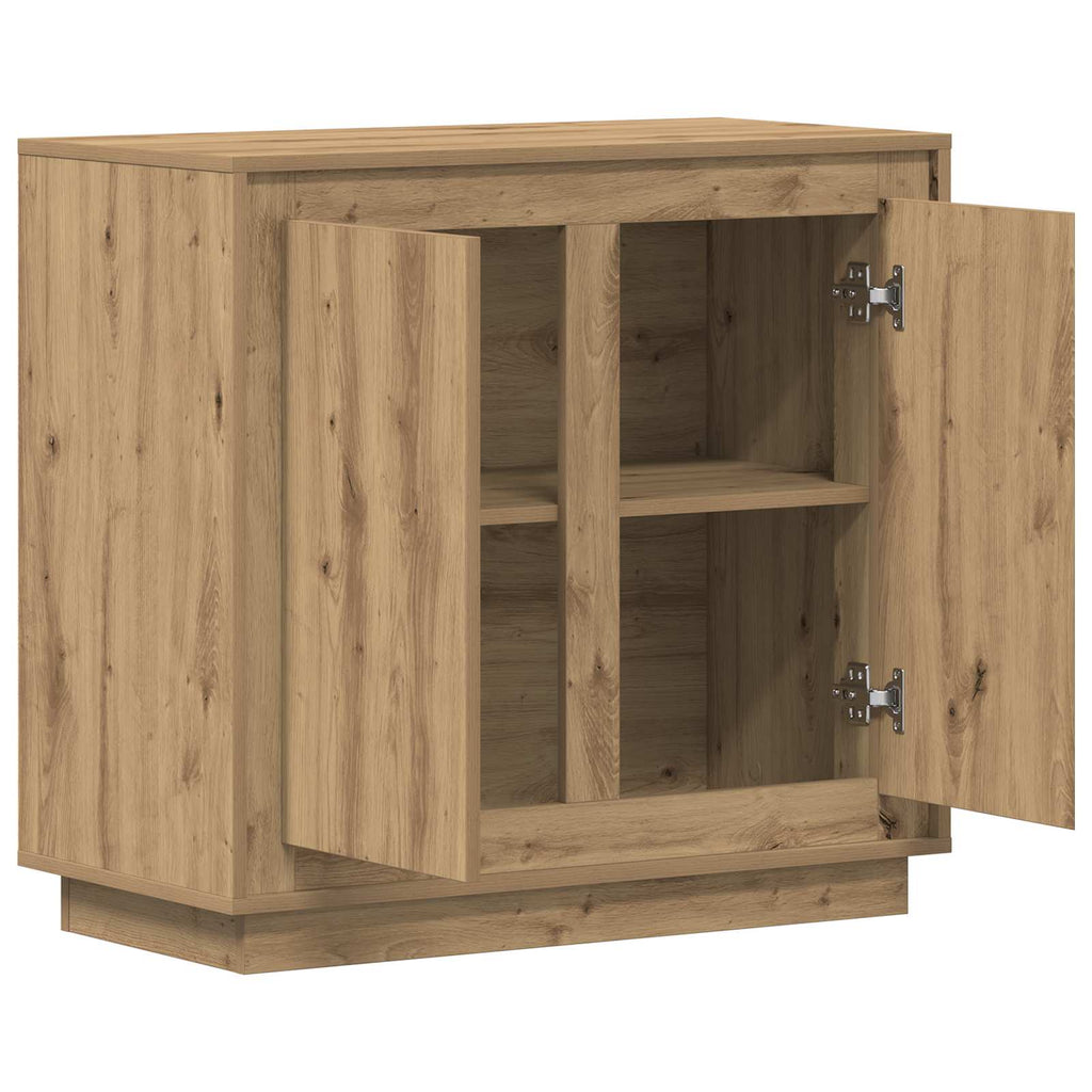 vidaXL Bufet Dąb rzemieślniczy 80 x 40 x 75 cm Materiał drewnopochodny