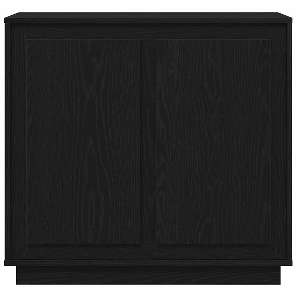 vidaXL Bufet Czarny Dąb 80 x 40 x 75 cm Materiał drewnopochodny