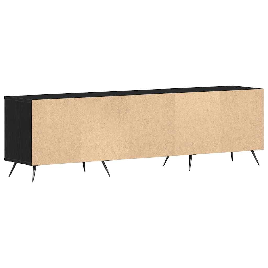 vidaXL Szafka pod telewizor Czarny dąb 150 x 30 x 44,5 cm