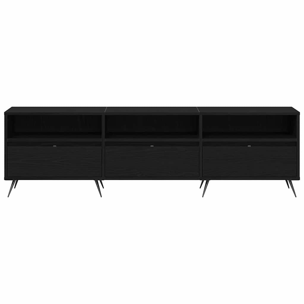 vidaXL Szafka pod telewizor Czarny dąb 150 x 30 x 44,5 cm