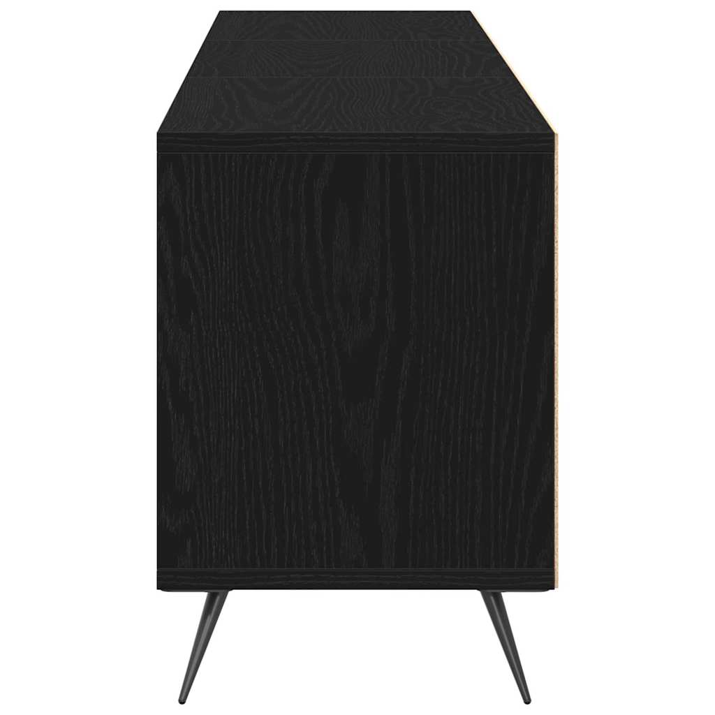 vidaXL Szafka pod telewizor Czarny dąb 150 x 30 x 44,5 cm