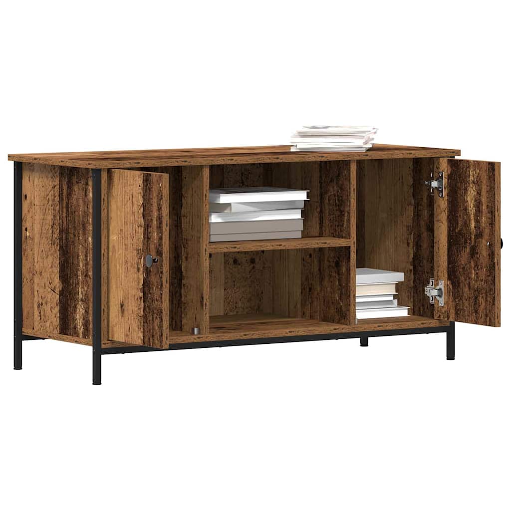 vidaXL Szafka pod telewizor Stare drewno 100 x 40 x 50 cm