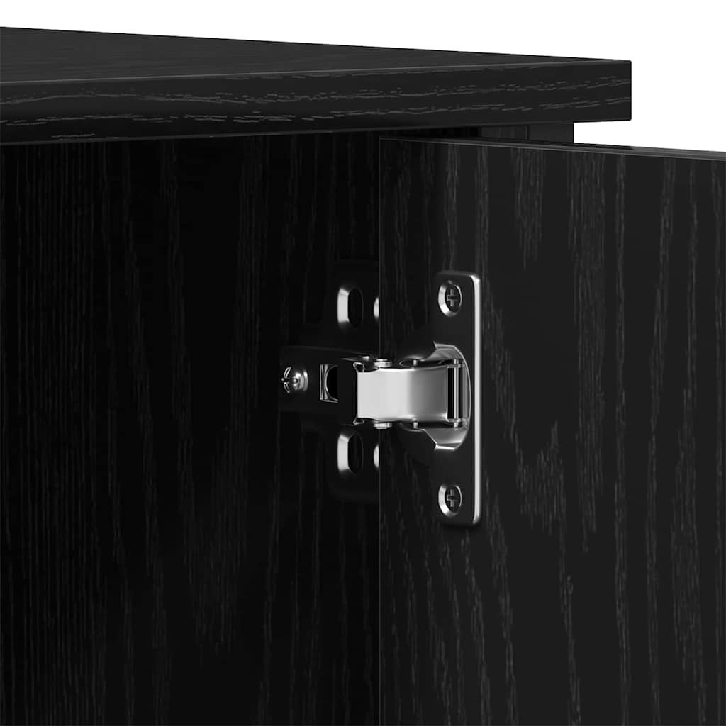 vidaXL Szafka pod telewizor Czarny dąb 100 x 40 x 50 cm