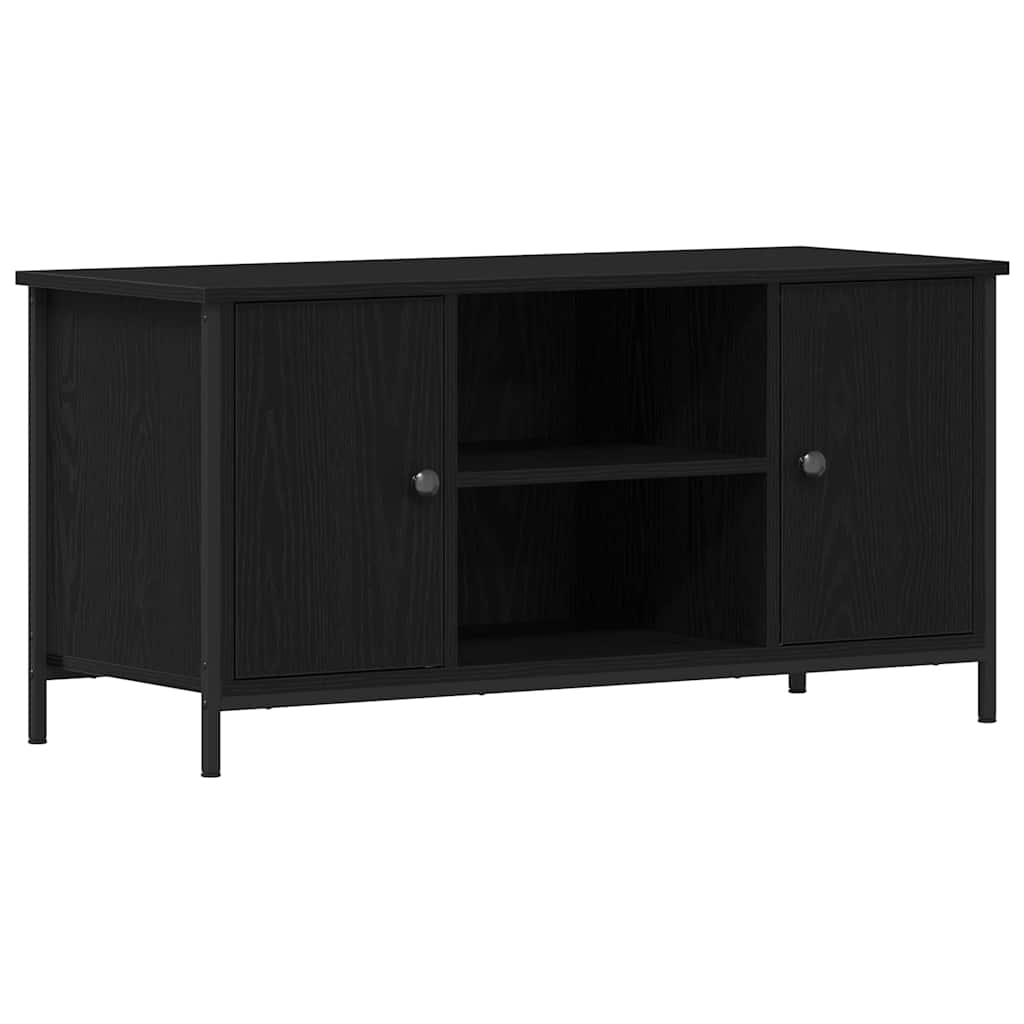 vidaXL Szafka pod telewizor Czarny dąb 100 x 40 x 50 cm