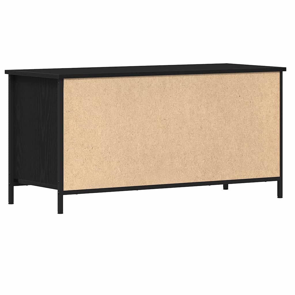 vidaXL Szafka pod telewizor Czarny dąb 100 x 40 x 50 cm