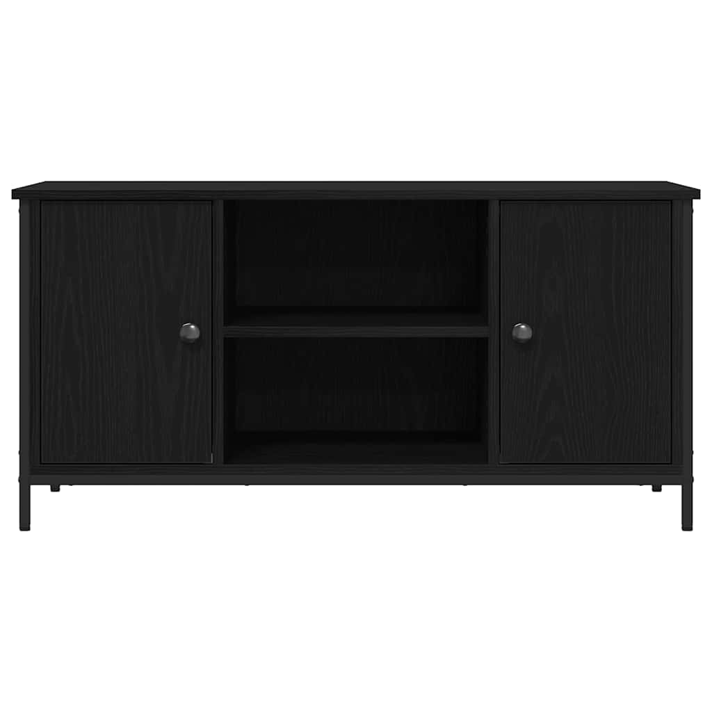 vidaXL Szafka pod telewizor Czarny dąb 100 x 40 x 50 cm