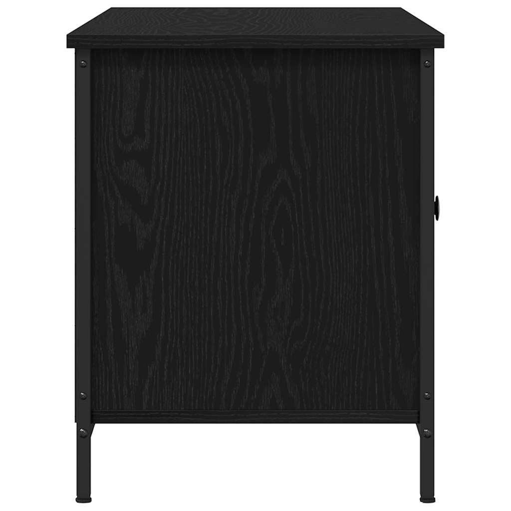 vidaXL Szafka pod telewizor Czarny dąb 100 x 40 x 50 cm