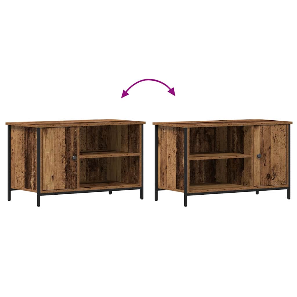vidaXL Szafka pod telewizor Stare drewno 80 x 40 x 50 cm
