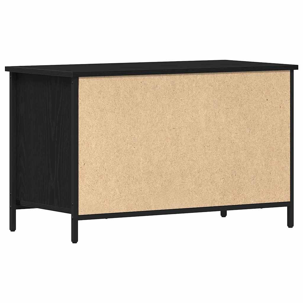 vidaXL Szafka pod telewizor Czarny dąb 80 x 40 x 50 cm