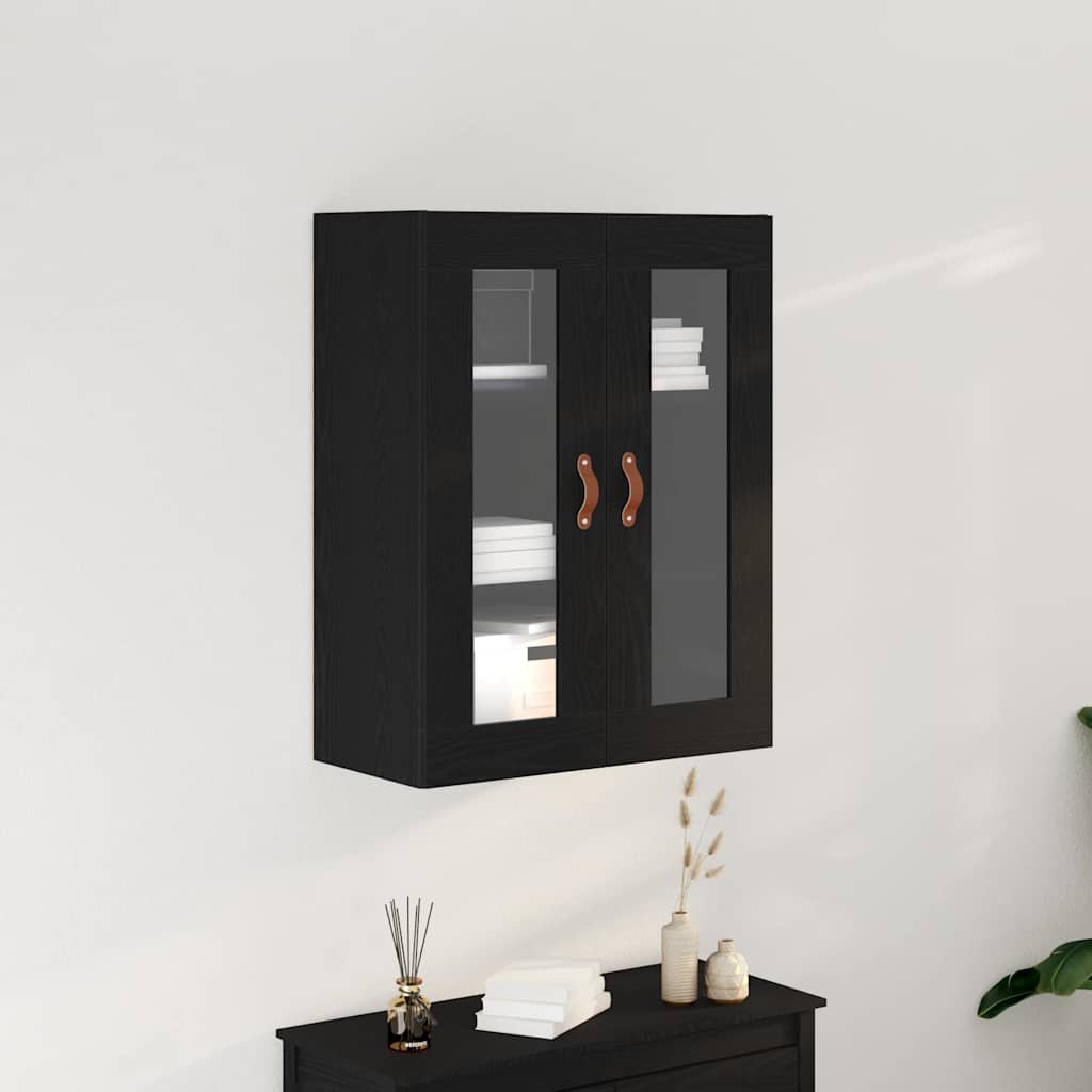 vidaXL Szafka ścienna Czarny Dąb 69,5 x 34 x 90 cm