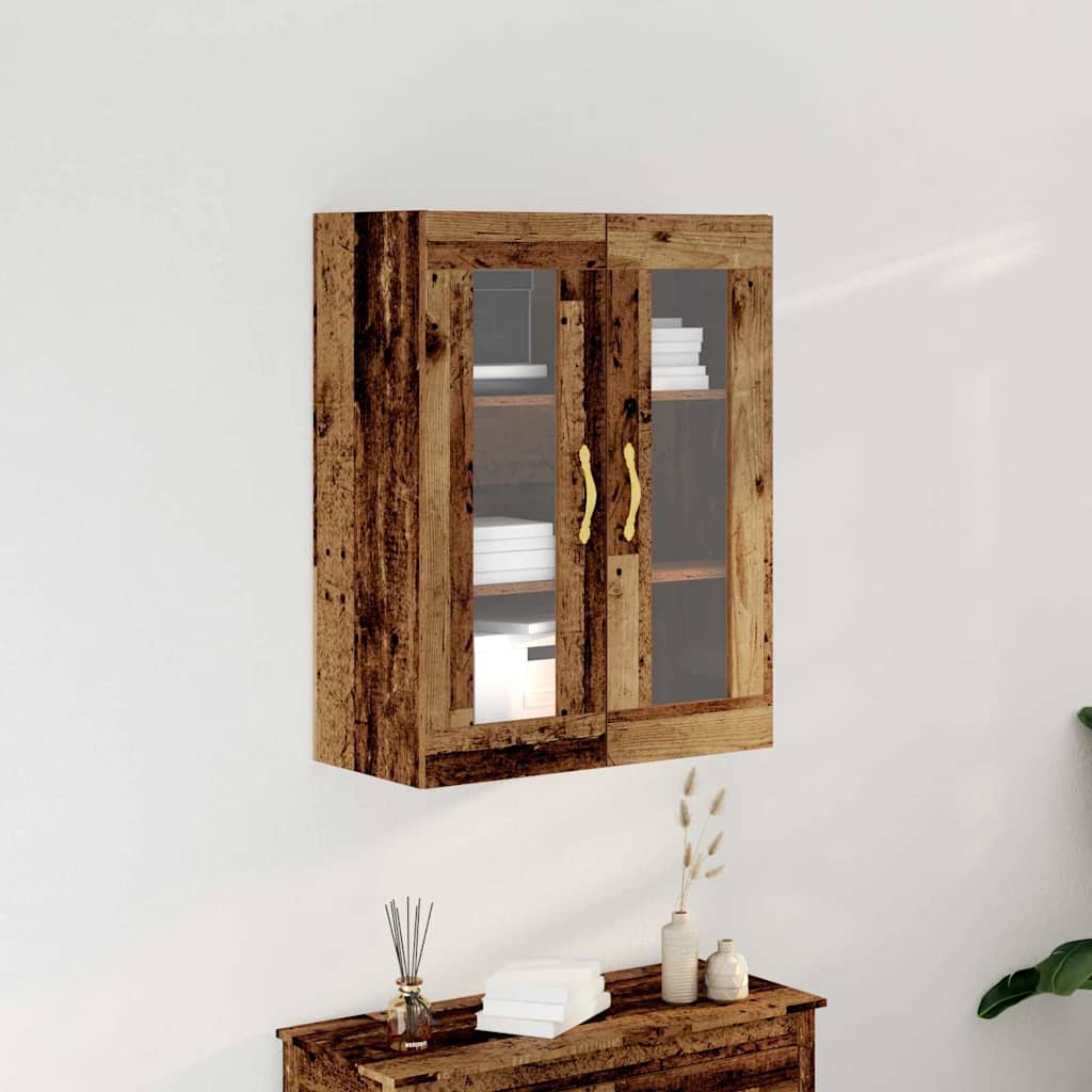 vidaXL Szafka ścienna Stare drewno 69,5 x 34 x 90 cm