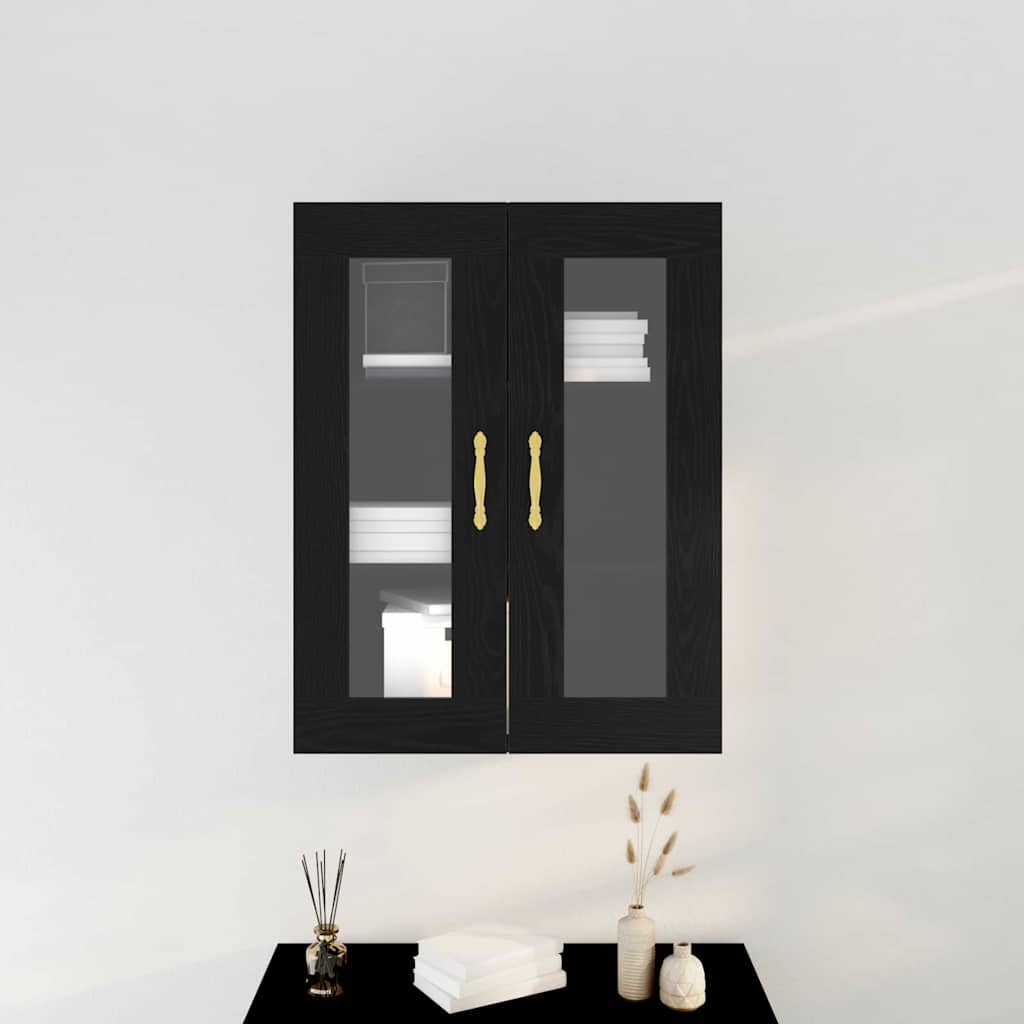vidaXL Szafka ścienna Czarny Dąb 69,5 x 34 x 90 cm