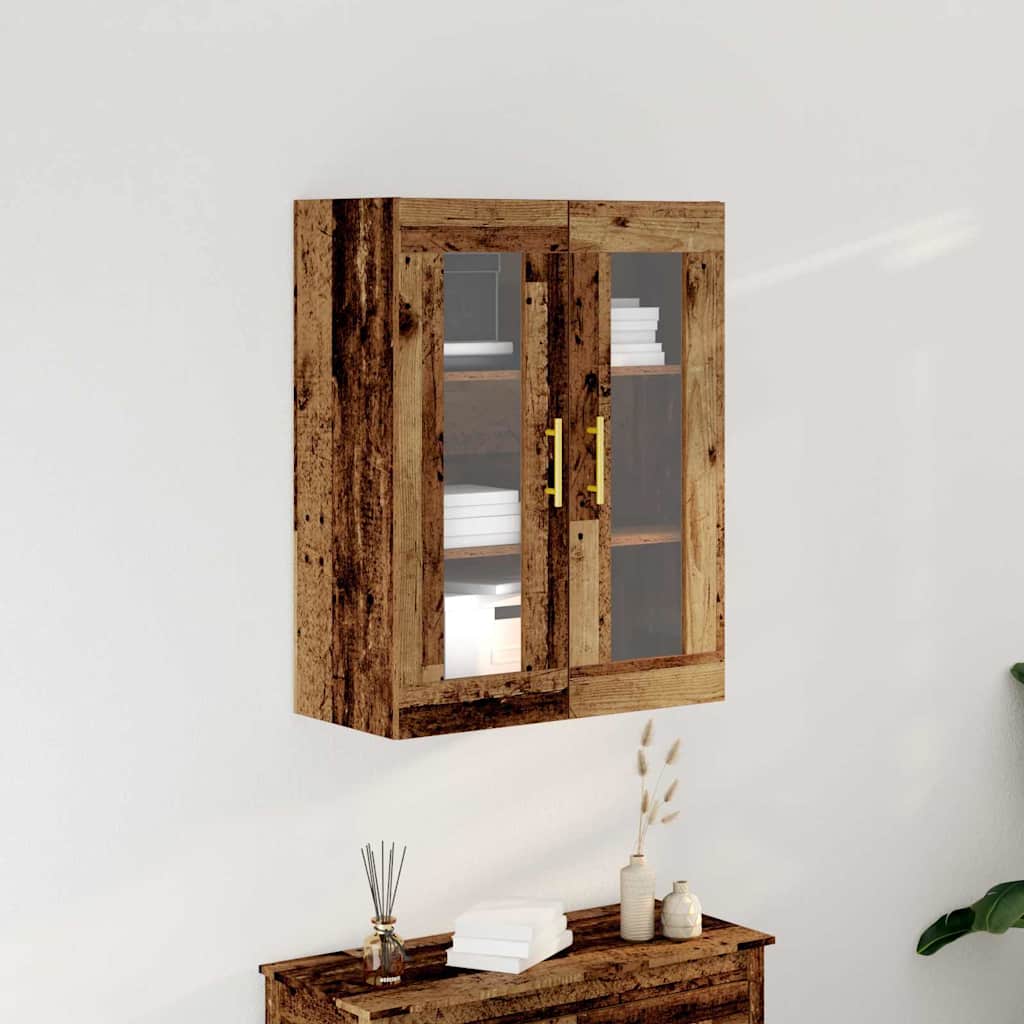 vidaXL Szafka ścienna Stare drewno 69,5 x 34 x 90 cm